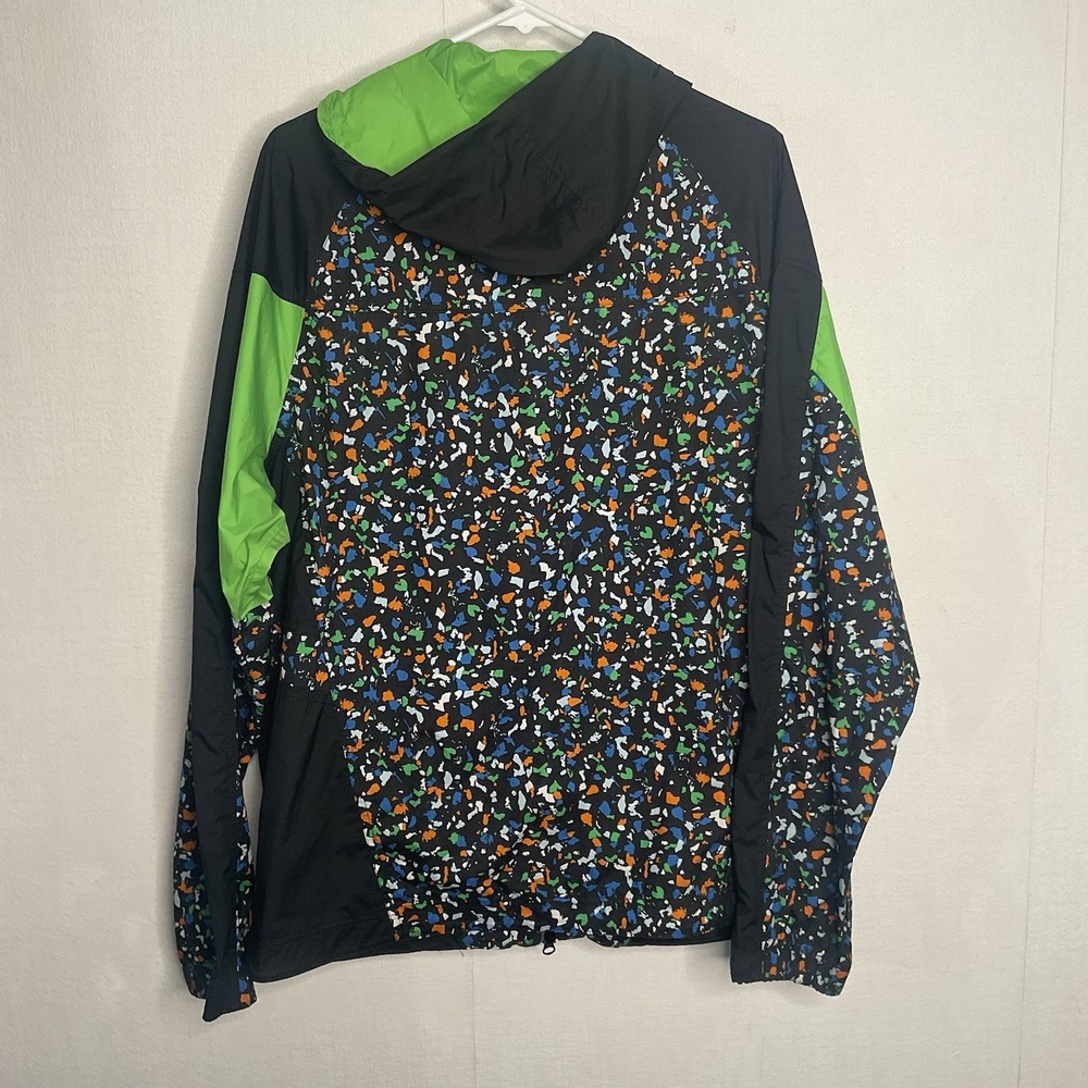 Nike Splatter Men's L Lightweight Jacket Windbraker Hood Zipper  Pockets‎ - Picture 7 of 8